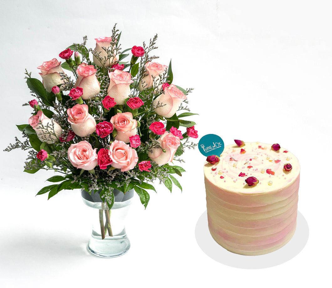 Alluring Basket Combo | Mix Flower Basket And Chocolate Cake | BGF